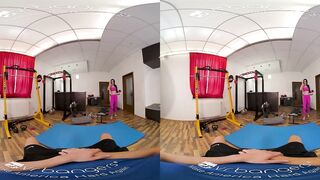 VR BANGERS Euro Goddess Sucking Off Dick At The Gym VR Porn