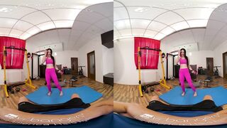 VR BANGERS Euro Goddess Sucking Off Dick At The Gym VR Porn