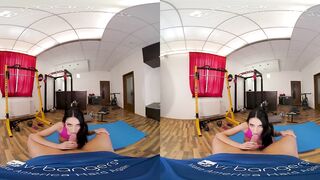 VR BANGERS Euro Goddess Sucking Off Dick At The Gym VR Porn