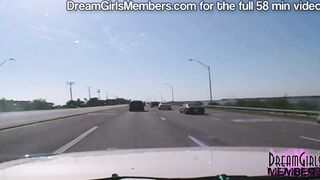Freaky Blonde Fingered Her Snatch Inside My Passenger Seat