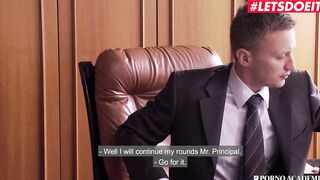 PornoAcademie - Valentina Ricci Filthy Belgian College Girl Gets Banged! Into The Booty At The Doctor's Office - LETSDOEIT