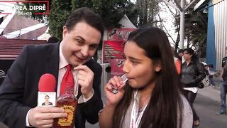 Strange scene of a mexican women with Andrea Dipre