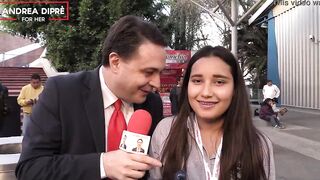Strange scene of a mexican women with Andrea Dipre