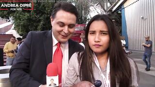 Strange scene of a mexican women with Andrea Dipre