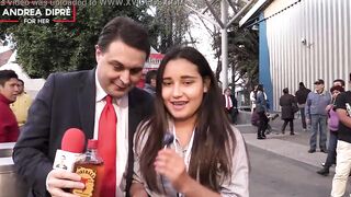 Strange scene of a mexican women with Andrea Dipre