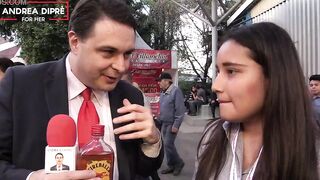 Strange scene of a mexican women with Andrea Dipre