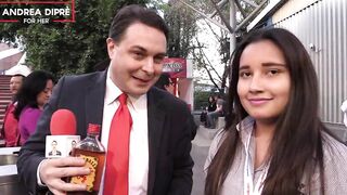 Strange scene of a mexican women with Andrea Dipre