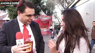 Strange scene of a mexican women with Andrea Dipre