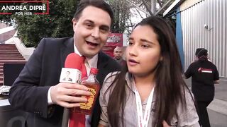 Strange scene of a mexican women with Andrea Dipre