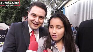 Strange scene of a mexican women with Andrea Dipre