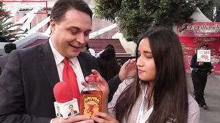 Strange scene of a mexican women with Andrea Dipre