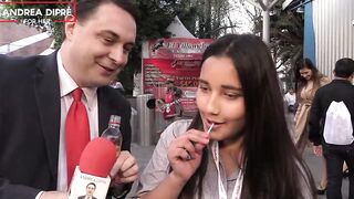 Strange scene of a mexican women with Andrea Dipre