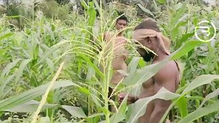 Amaka the village thot visited Okoro into the farm for quick blow job
