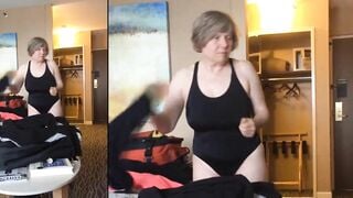 Hottie Grandmother is Goddess at 66 inside a african swimsuit