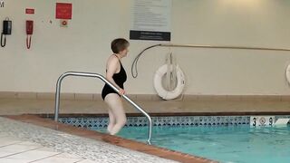 Hottie Grandmother is Goddess at 66 inside a african swimsuit