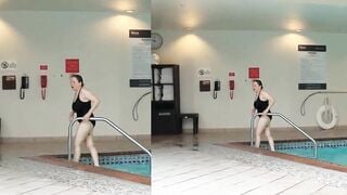 Hottie Grandmother is Goddess at 66 inside a african swimsuit