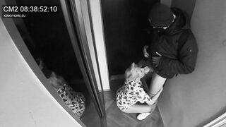 Concealed camera - wifey blown the postman while hubby inside the next door. Euro traditions.