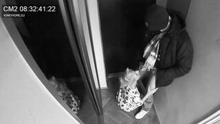 Concealed camera - wifey blown the postman while hubby inside the next door. Euro traditions.