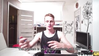 TUTOR4K. Ginger didn't even know young man just wants to penetrate her