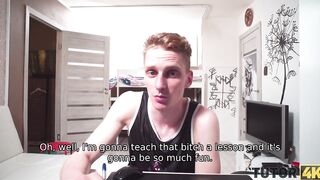 TUTOR4K. Ginger didn't even know young man just wants to penetrate her