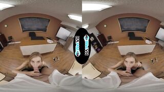 WETVR Blonde School Girl Fucks Professor Inside Virtual Reality