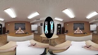 WETVR Blonde School Girl Fucks Professor Inside Virtual Reality