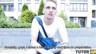 TUTOR4K. Man comes to tutor to fight but decides to better be carnal