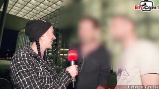 german street casting - bimbos ask dude for sex