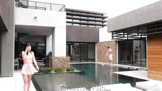 FantasyHD - Little barely legal Rhaya Shyne wants to plowed the pool boy
