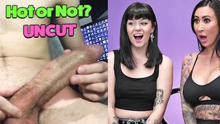 babe or not? Uncut Monster Dick She Reacts Lilly and Nova