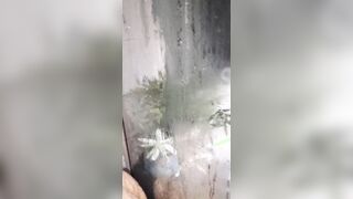 sexywifedd fucks her long booty inside the shower with her tentacle toy before I pounded her