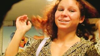 Perfect German hoe showing off her pink twat