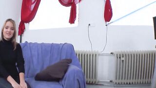 Super Sexy German blonde gets a toy deep into her pink twat