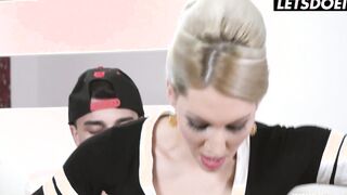 Czech milf Vanessa K. jizzed on her juicy twat & hardcore hard fucking LETSDOEIT
