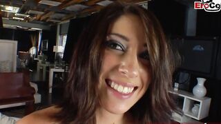British dark hair barely legal bitch try her first time porn casting