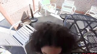 18yo Dark Latina Annette Facialed by her first Dark Dick!