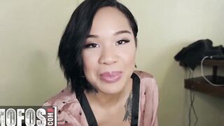 (Honey Gold) Is Pleasantly Surprised With (Kyle Masons) Gigantic Hard Cock -