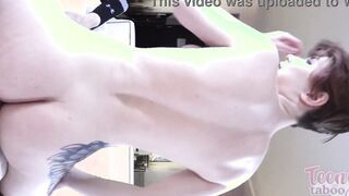 Short Haired Adorable Step Daughter Adalind Gray Gets Step Dads Huge Rough Cock!