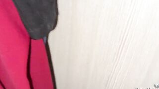 The gf hid inside the closet, but a surprise was waiting for her