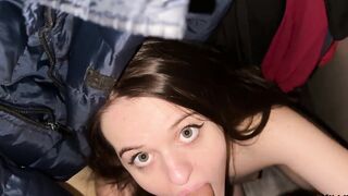 The gf hid inside the closet, but a surprise was waiting for her