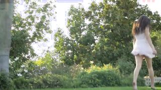 Aidra Fox and Madi Meadows Outside Dyke Romantic Oral Sex