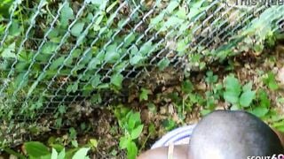 German Ebony African Teenagers Zaawaadi Quick Public Sex with white Bro