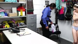 Curious Little Thief Caught Hiding an Toy inside Her Lingerie - Pervcop