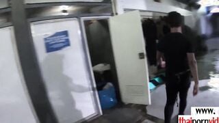 Thaipornvid.com - Grateful slim amateur Thai 18 Cherry fucking her couple long white penis