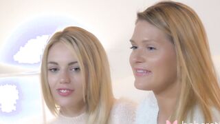 babe blondes Blake Eden and Abby Cross showing off and performance off their beauty bodies.