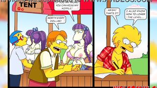 Banged! Tent! Springfield's Carnival has begun! The Simptoons, Simpsons porn