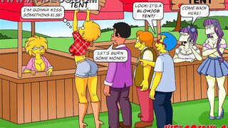 Banged! Tent! Springfield's Carnival has begun! The Simptoons, Simpsons porn