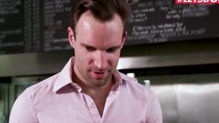 ScamAngels - Gina Valentina American Barely Legal Crazy Foursome with Restaurant Owner -