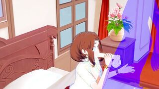 My Hero Academia Animated - Uraraka Bj and fuck - Japanese chinese Manga Hentai Sex Tape Game Porn