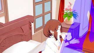 My Hero Academia Animated - Uraraka Bj and fuck - Japanese chinese Manga Hentai Sex Tape Game Porn